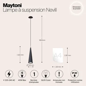 Подвесной светильник Maytoni P318PL-01B
