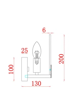 Настенный светильник (бра) Freya FR5237WL-01BS