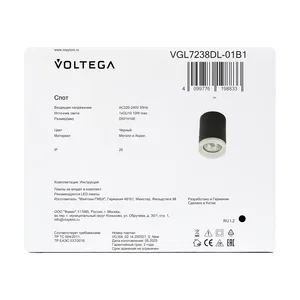 Потолочный светильник Voltega VGL7238DL-01B1