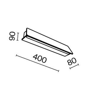 Уличный настенный светильник Outdoor O429WL-L10GF3K