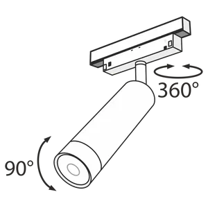 Трековый светильник Technical TR019-2-7W3K-B