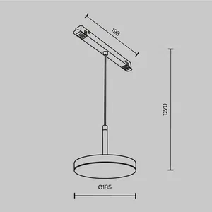Трековый светильник Technical TR123-2-15W4K-B