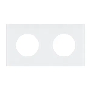 Рамка стеклянная FRM-GLARE-GC-2-WH (Arlight, -)