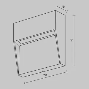 Подсветка для лестниц Outdoor O047SL-L3B3K