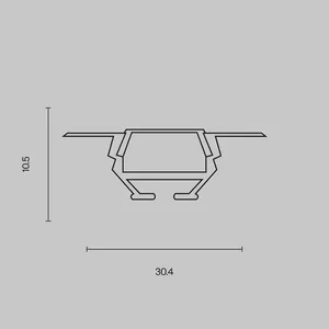 Профиль Led Strip ALM010S-2M