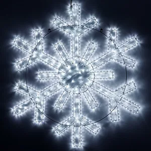 Фигура светодиодная ARD-SNOWFLAKE-M11-1250x1200-604LED White (230V, 36.5W) (Ardecoled, IP65, 1 год)