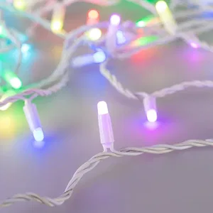 Светодиодная гирлянда ARD-STRING-CLASSIC-10000-WHITE-100LED-MILK-LIVE RGB-DMX (24V, 10W) (Ardecoled, IP65, 1 год)