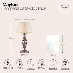 Настольный светильник Maytoni RC247-TL-01-R