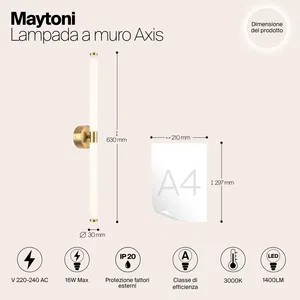 Настенный светильник (бра) Maytoni MOD106WL-L16G3K