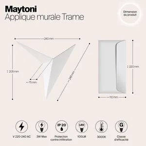 Настенный светильник (бра) Maytoni C808WL-L3W