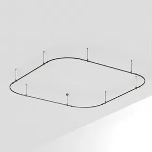 Основание ART-APRIORI-QUADRAT-SOFT-ROD-400-3500x3500 (BK) (Arlight, IP20 Металл, 3 года)