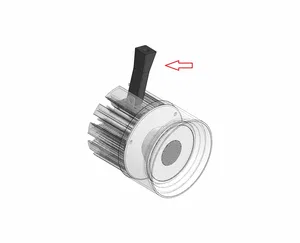 HS80-TR Plastic Fixter (ножка) Черный