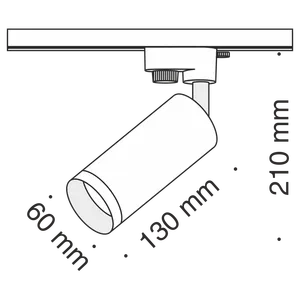 Трековый светильник Technical TR004-1-GU10-B