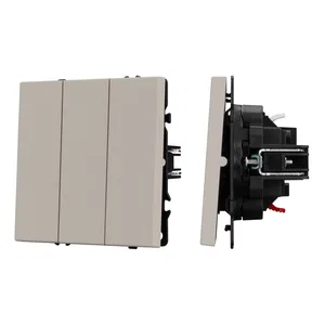 ARL NOBE Выключатель 3 кл софт-тач кашемир SWT-MK03-SFPL-CA (250V, 10A) (Arlight, -)