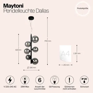 Подвесной светильник Maytoni MOD545PL-06B