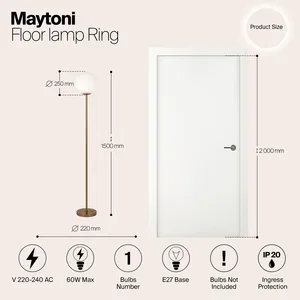 Напольный светильник (торшер) Maytoni MOD013FL-01BS