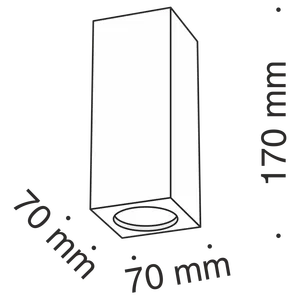 Потолочный светильник Technical C006CW-01W