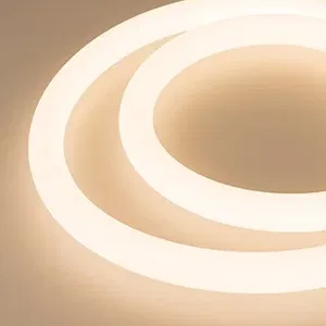 Лента герметичная MOONLIGHT-SIDE-A336-D25mm 24V Warm3000 360deg (14.4 W/m, IP65, 2835, 5m, wire x2) (Arlight, Вывод боковой, 3 года)