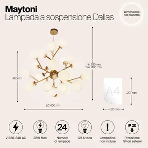 Подвесной светильник Maytoni MOD545PL-24BS