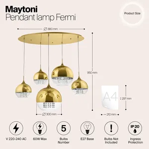 Подвесной светильник Maytoni P140-PL-170-5-G