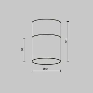 Потолочный светильник Technical C094CL-GX53-W