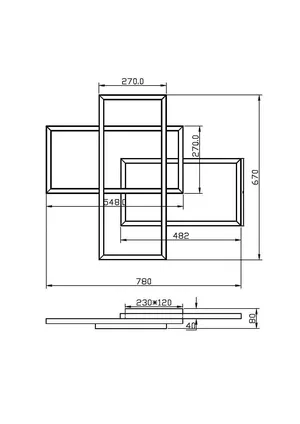 Потолочный светильник Maytoni MOD016CL-L80BK