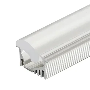 Профиль с экраном ALU-ASYMETRIC-2000 ANOD+FROST LENS (Arlight, Алюминий)