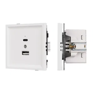 Механизм USB розетки SCT-TENDO-MUAC-SFPL-WH (5V, 3A, QC3) (Arlight, Матовый белый)