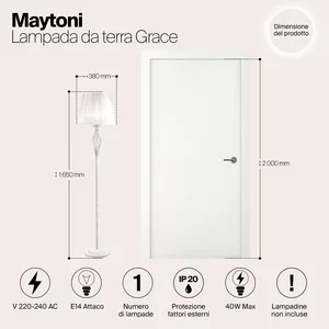 Напольный светильник (торшер) Maytoni ARM247-11-G