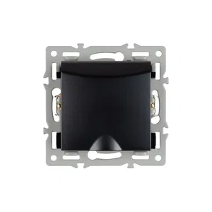 Механизм розетки влагозащищённый SCT-MCP-PL-BK (250V, 16A) (Arlight, -)