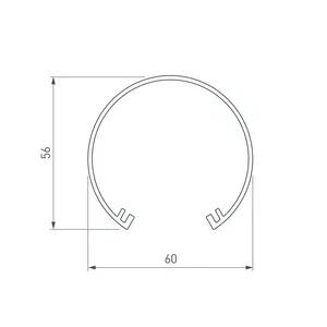 Экран SL-ROUND-D60-2000 OPAL (Arlight, Пластик)
