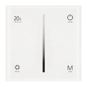 Панель SMART-P6-DIM-G-IN White (12-24V, 4x3A, Sens, 2.4G) (Arlight, IP20 Пластик, 5 лет)