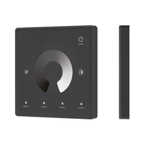 INTELLIGENT ARLIGHT Сенсорная панель SMART-RF-801-11-1G-4SC-DIM черный (3V, 2.4G) накладная (IARL, IP20 Пластик, 5 лет)
