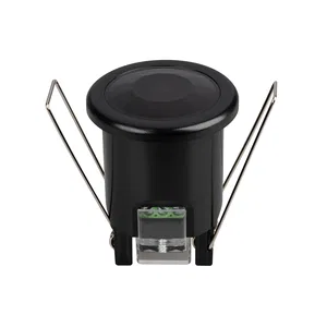 Датчик движения NAVE-PIR-BUILT-R50-400W-BK (230V, 1.7A, MINI, IP20) (Arlight, Пластик, 5 лет)