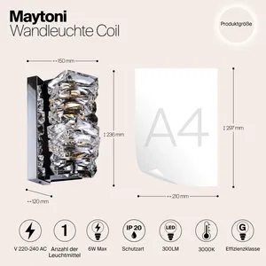 Настенный светильник (бра) Maytoni MOD124WL-L6CH3K