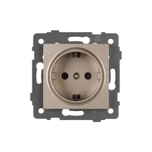 Механизм электрической розетки SCT-MEU1-PL-GD-V (250V, 16A) (Arlight, -)