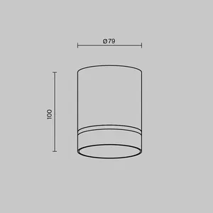 Потолочный светильник Technical C085CL-9W3K-B