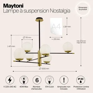 Подвесной светильник Maytoni MOD048PL-06G