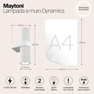 Настенный светильник (бра) Maytoni MOD326WL-02W