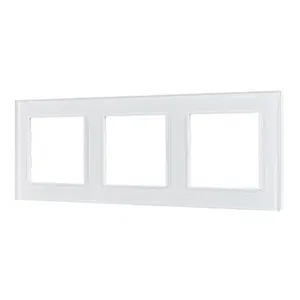 Рамка стеклянная FRM-GLARE-GS-3-WH (Arlight, -)