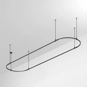 Основание ART-APRIORI-OVAL-ROD-800-4000x1000 (BK) (Arlight, IP20 Металл, 3 года)