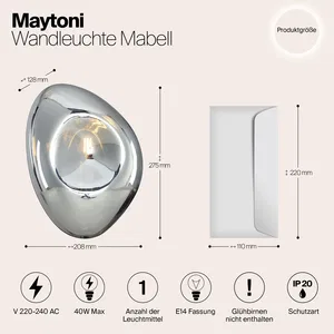 Настенный светильник (бра) Maytoni MOD306WL-01CH
