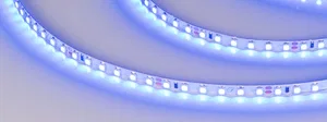 Лента RT 2-5000 24V Blue 5mm 2x (3528, 600 LED, LUX) (Arlight, 9.6 Вт/м, IP20)