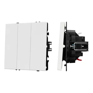 ARL NOBE Выключатель 3 кл софт-тач белый кварц SWT-MK03-SFPL-WH (250V, 10A) (Arlight, -)