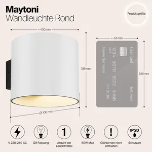 Настенный светильник (бра) Maytoni C066WL-01W