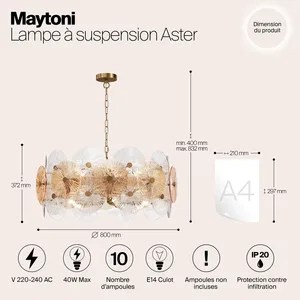Подвесной светильник Maytoni MOD007PL-10G
