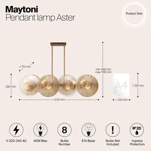 Подвесной светильник Maytoni MOD007PL-08G1