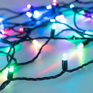Светодиодная гирлянда ARD-STRING-CLASSIC-6000-BLACK-40LED-LIVE RGB-SPI (12V, 26W) (Ardecoled, IP65, 1 год)