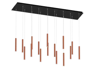 Подвесной светильник HOKASU Tube Cascade (40-320/ral9003 – 42w/3090/36deg)