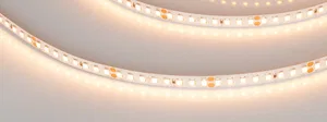 Лента RT-A160-8mm 24V Warm2400 (12 W/m, IP20, 2835, 5m) (Arlight, высок.эфф.150 лм/Вт)